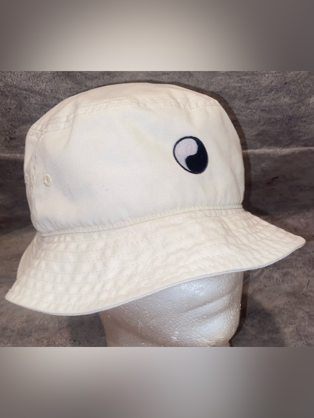 Stussy x Our Legacy Workshop Logo Spellout Cotton Canvas Bucket Hat Boonie L/XL